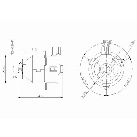 TYC 630660 Engine Cooling Fan Motor 630660